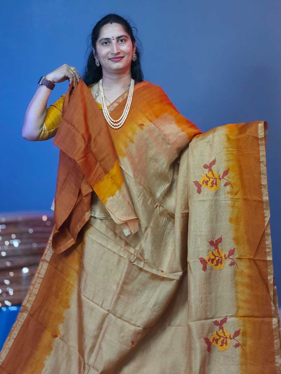 Khadi kanta work F218
