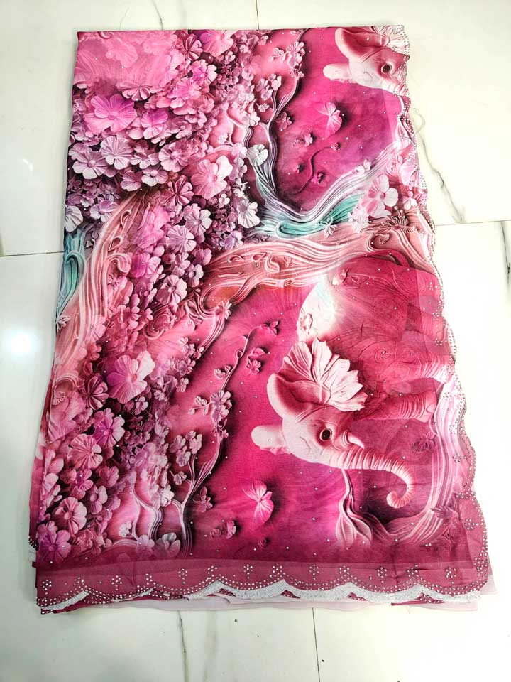 3D digital micro Georgette okay F224