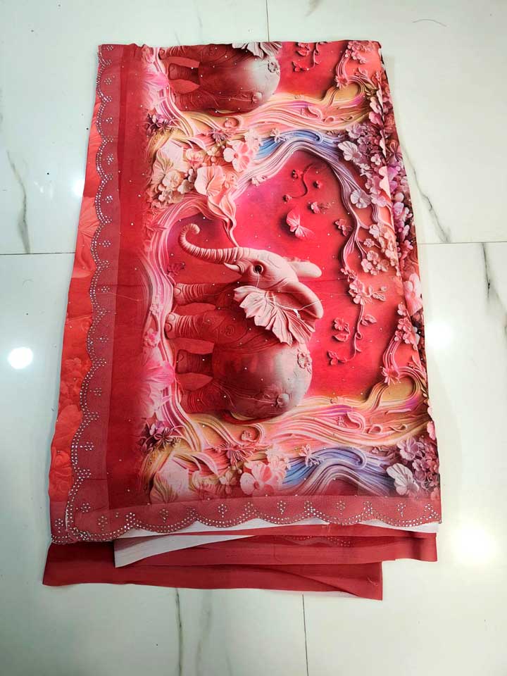 3D digital micro Georgette okay F224