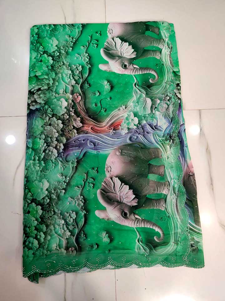 3D digital micro Georgette okay F224