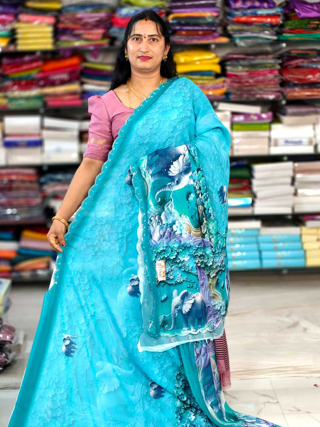 3D digital micro Georgette okay F224