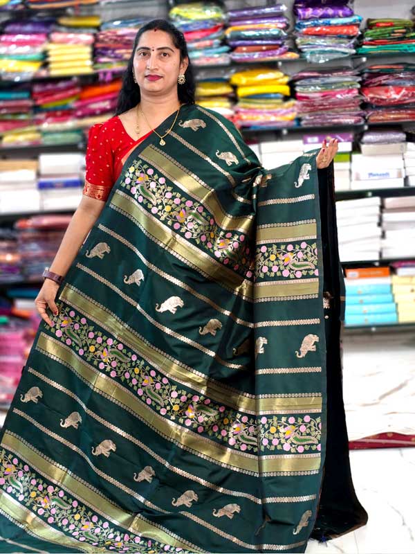 Meenakari Munga Pattu _F227