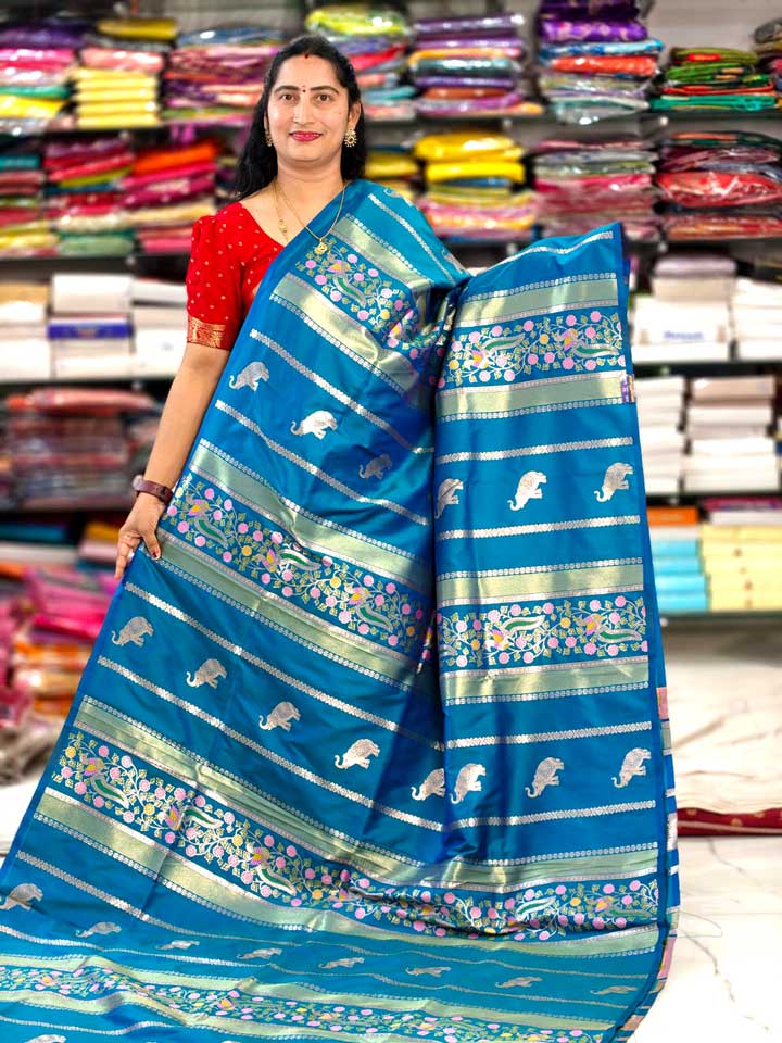 Meenakari Munga Pattu _F227