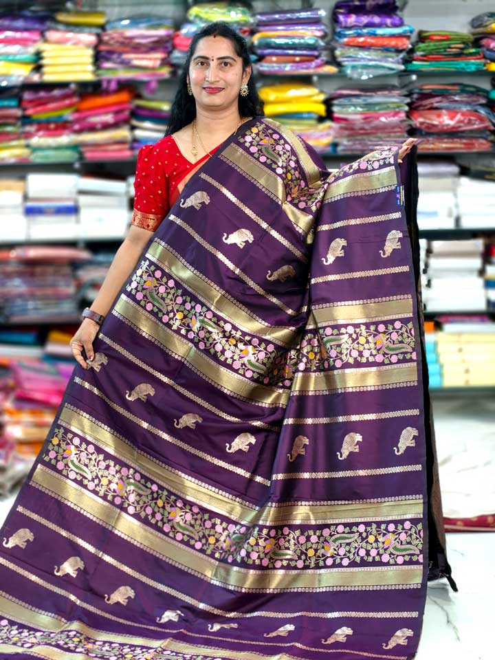 Meenakari Munga Pattu _F227