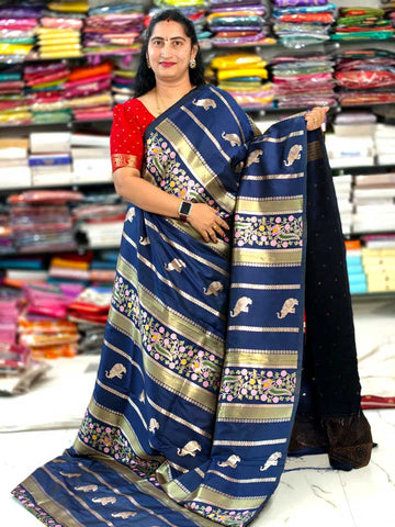 Meenakari Munga Pattu _F227