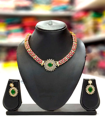 Beautiful Necklace set With Earrings-JwA020