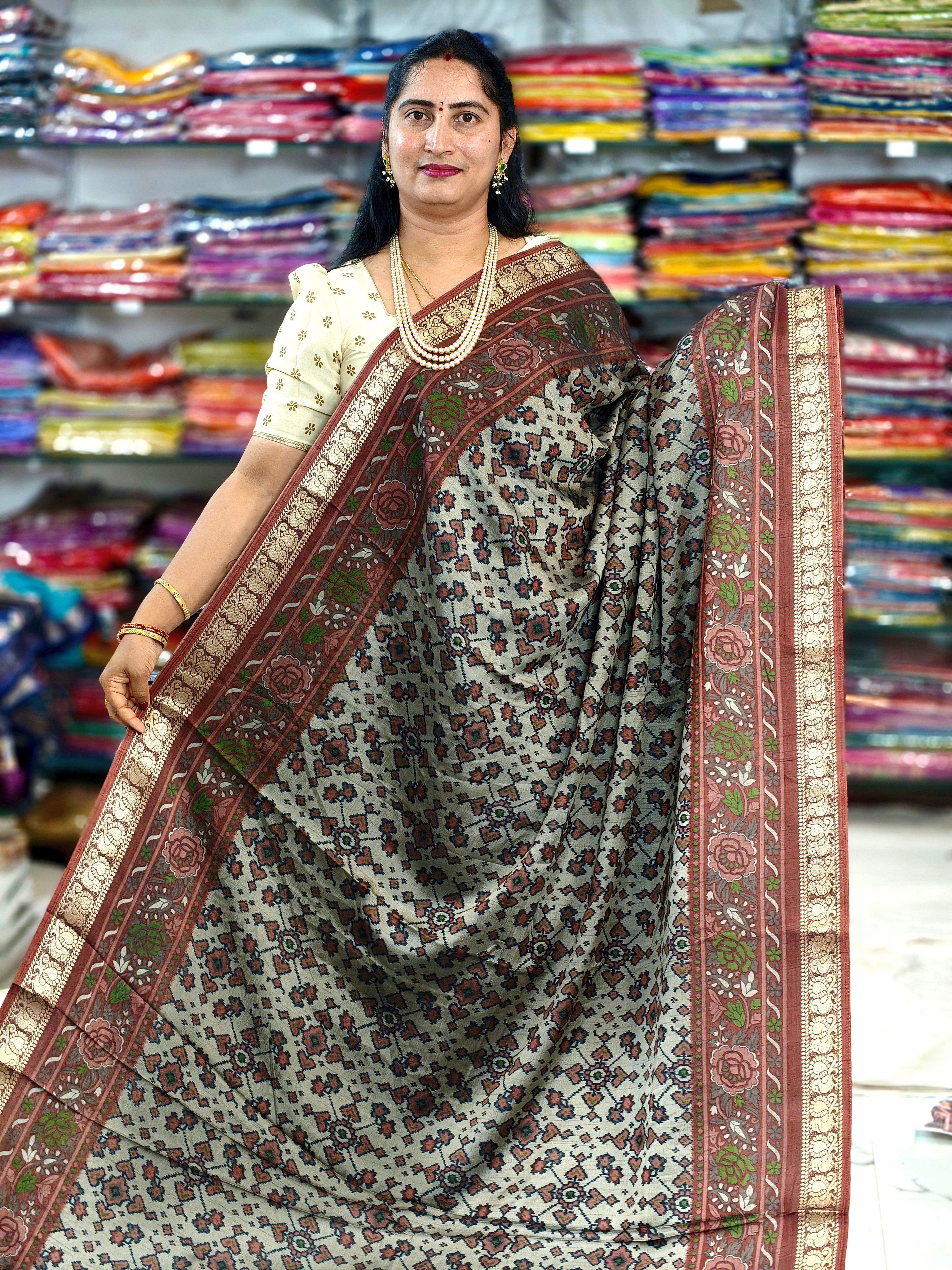 Ikkat pattu silk 278