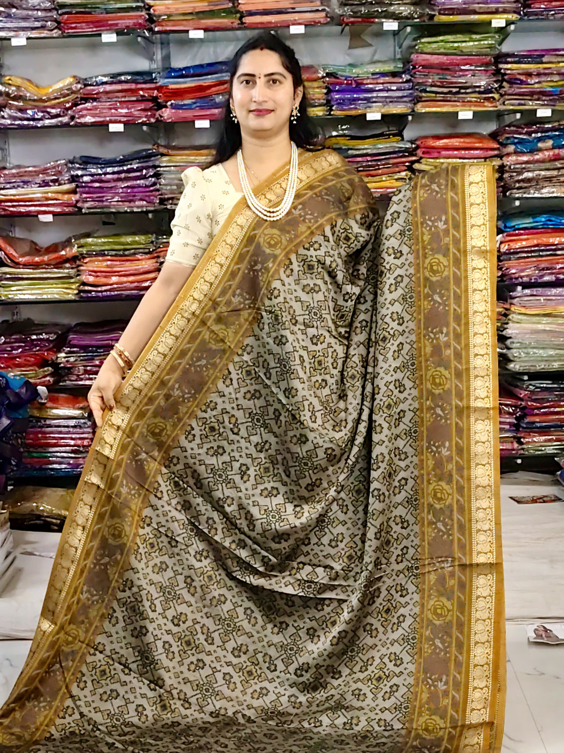 Ikkat pattu silk 278