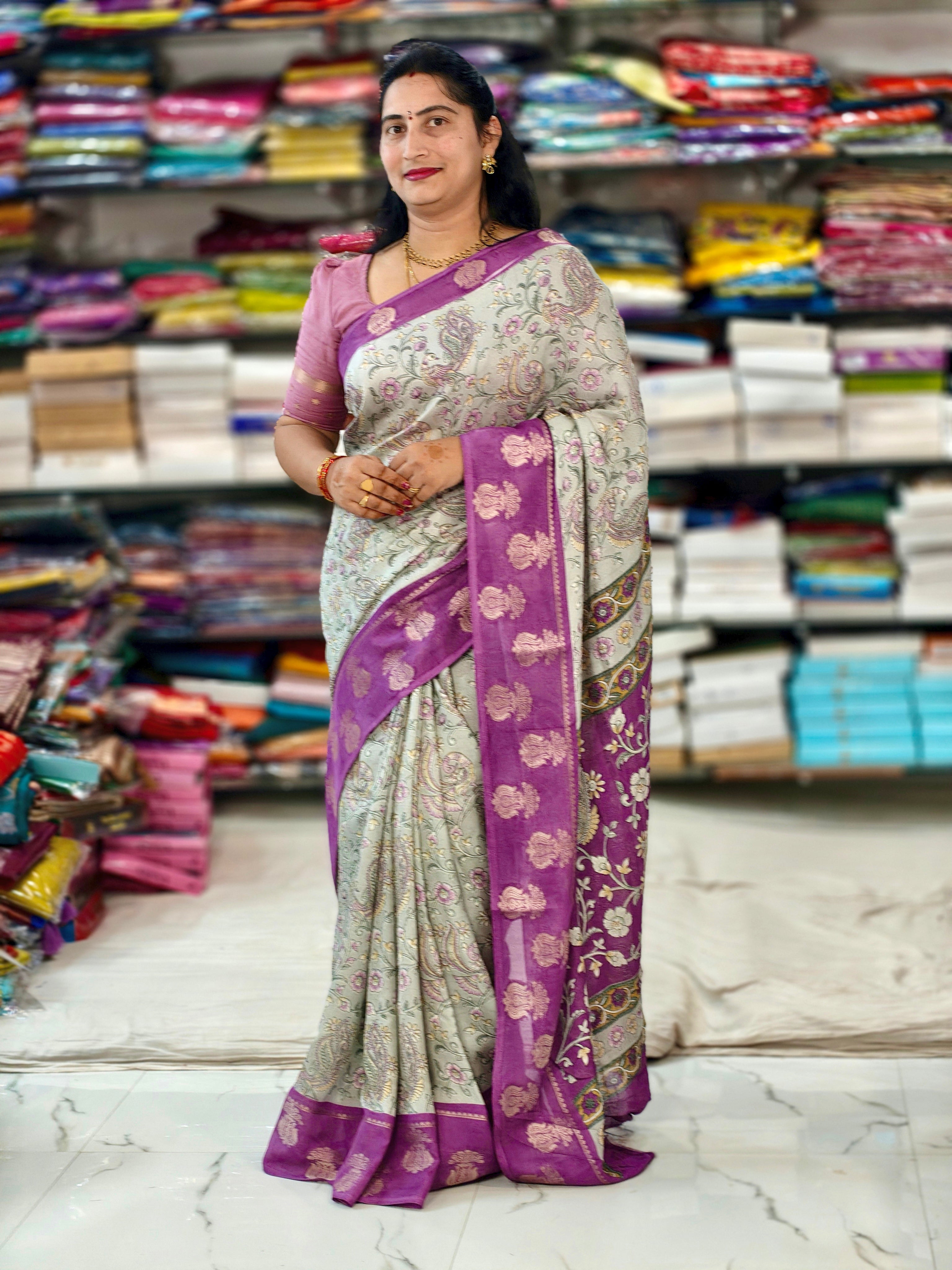 Kalamkari Georgette F235