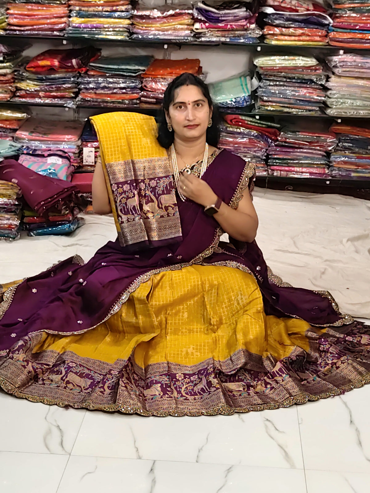 Vintage halfsaree 299