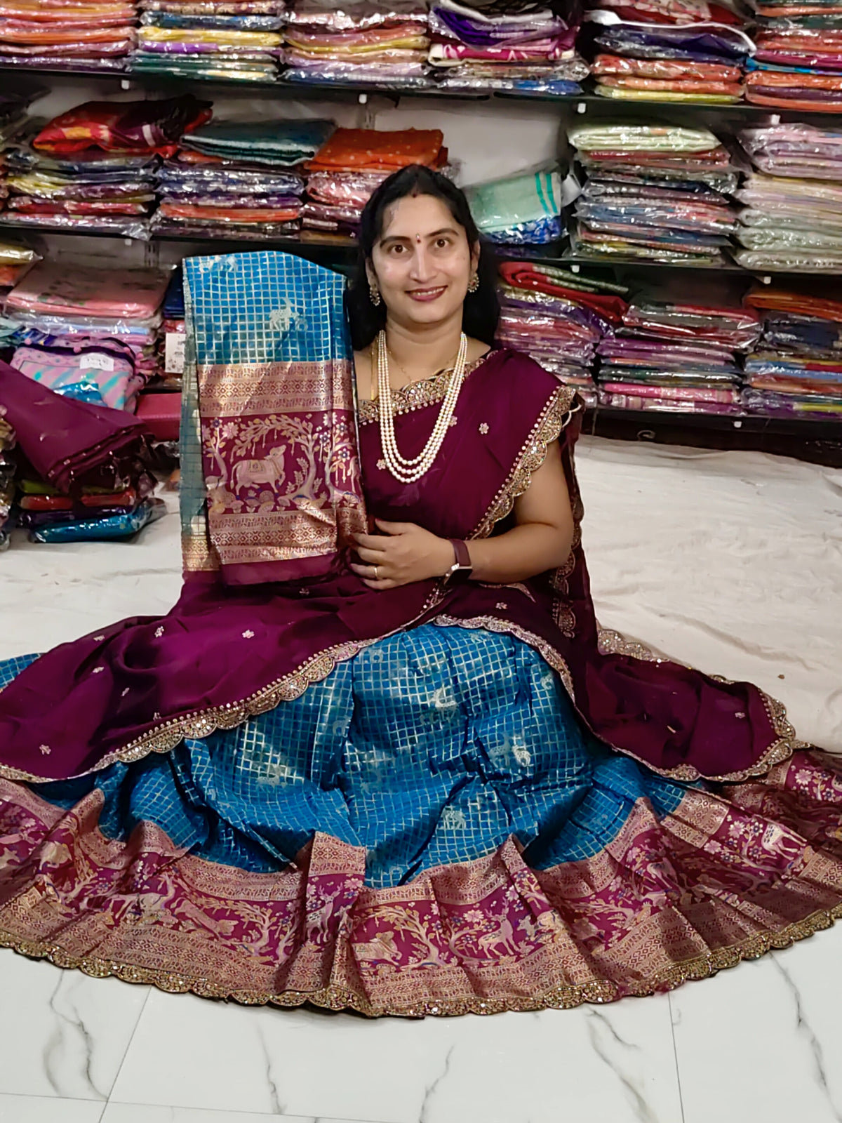 Vintage halfsaree 299