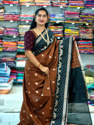 Semi Banaras pattu silk F271