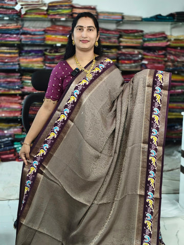 Brokket Georgette pattu-373