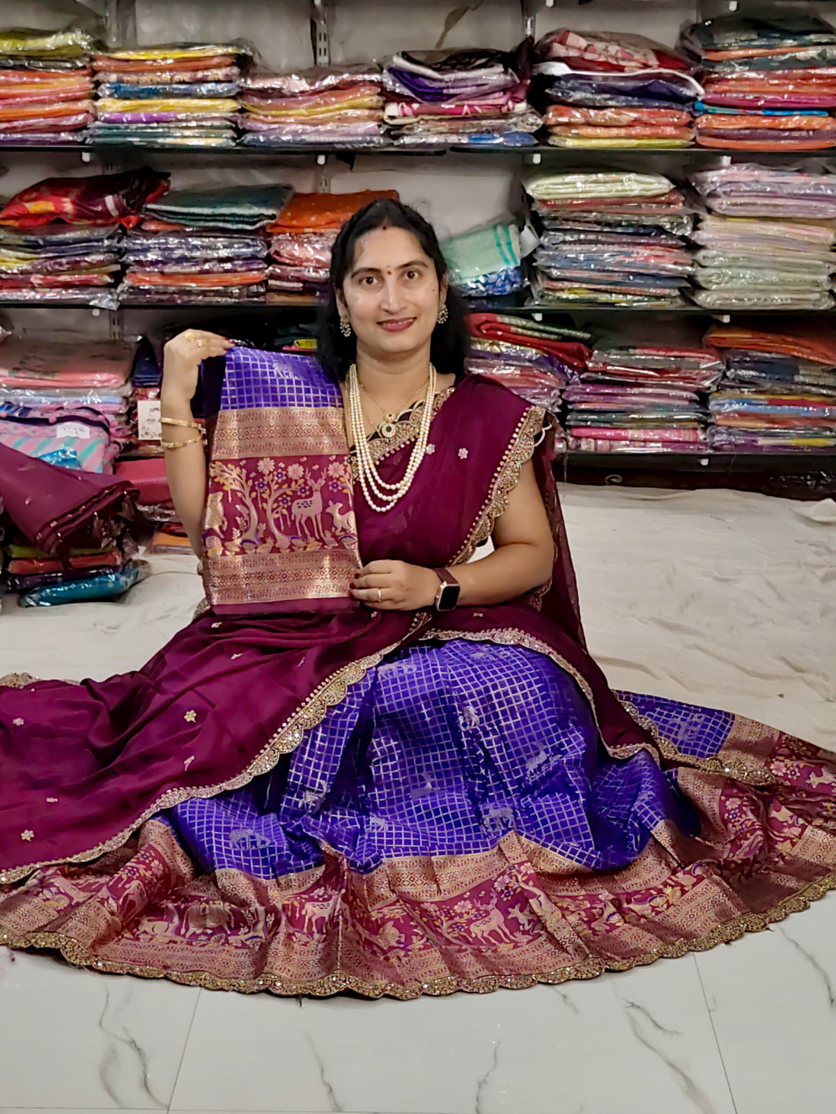 Vintage halfsaree 299