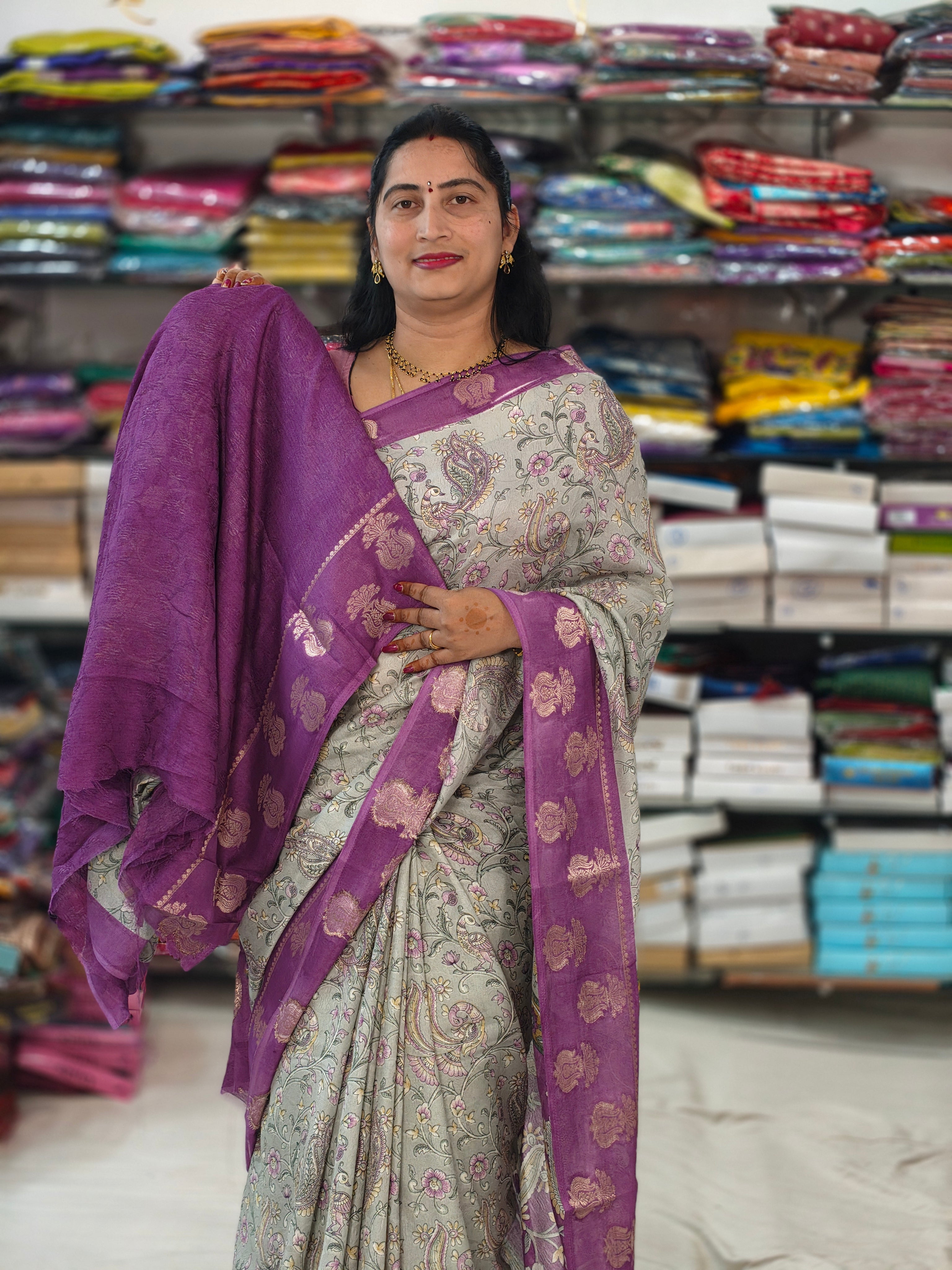 Kalamkari Georgette F235