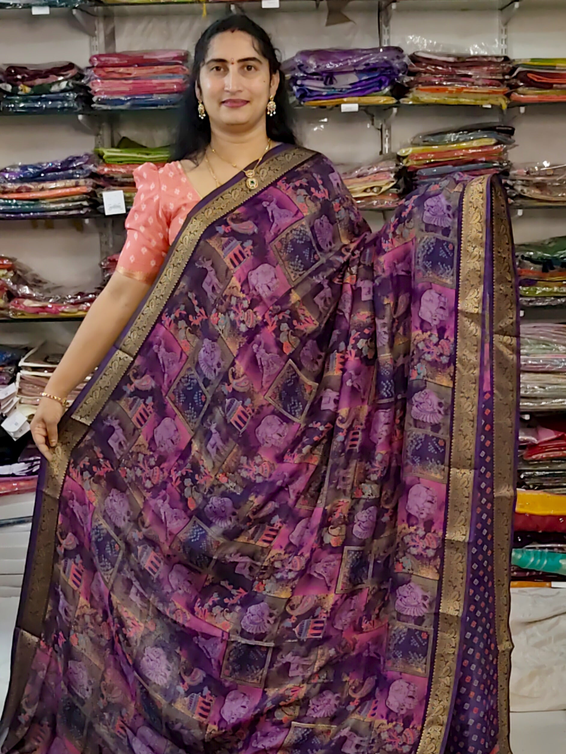 Kalamkari Georgette 341
